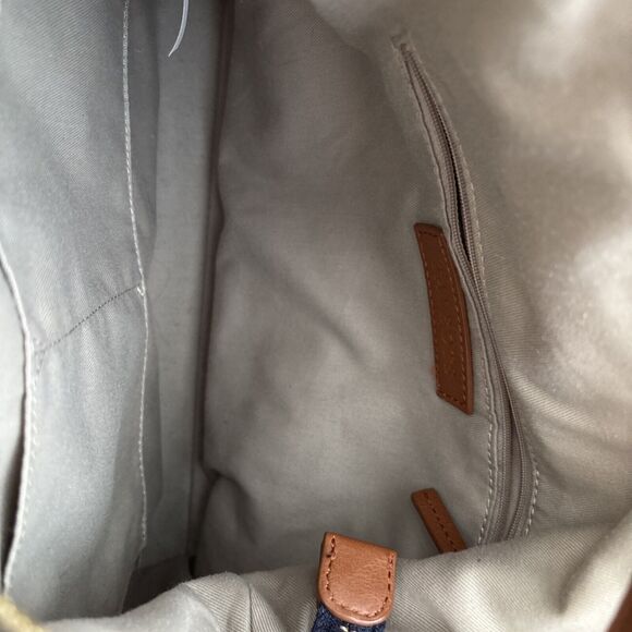 Talbots Tattersol Plaid Multicolor 90s 80s Y2K Prepster Zip Shoulder Tote Bag - Picture 7 of 8